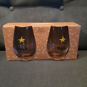 Rae Dunn Christmas Collection Stemless Wine Glass